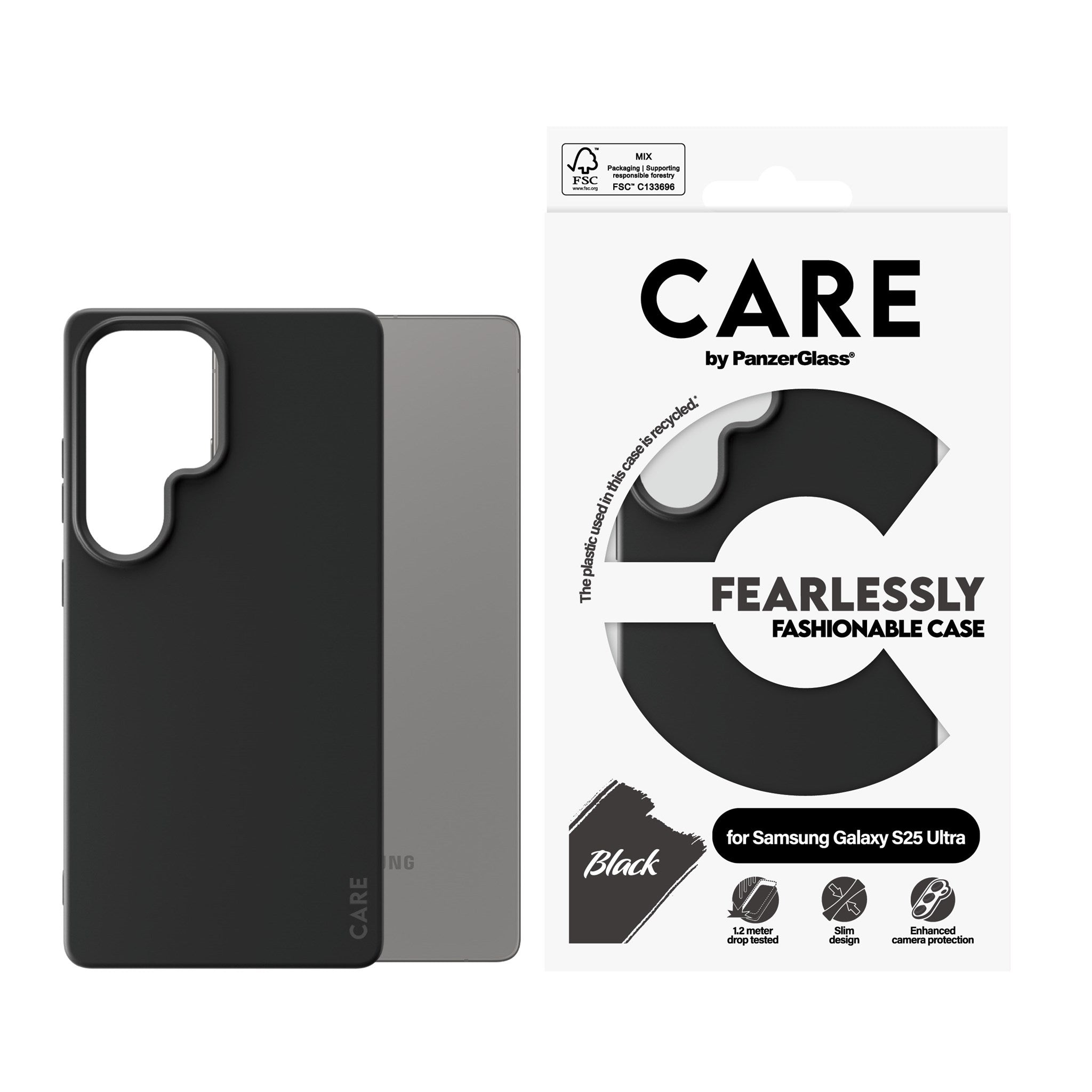 CARE by PanzerGlass® Fashionable Case Schwarz Samsung Galaxy S25 Ultra